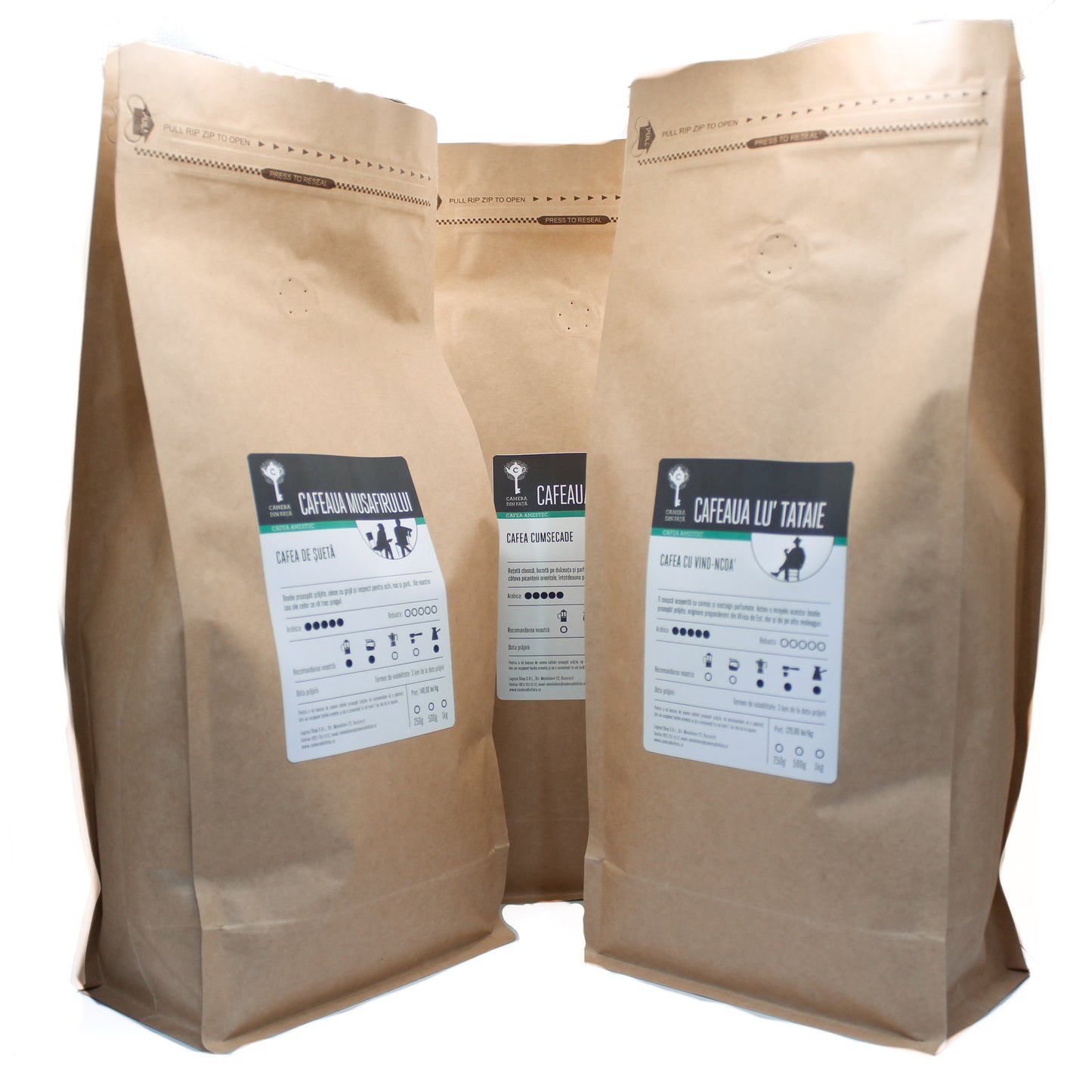 Pachetul Nesătulului de cafea - 3Kg (3 x 1Kg)