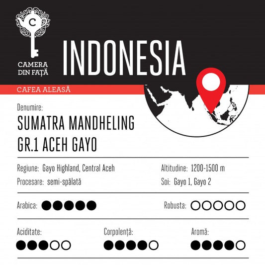 Cafea Indonesia Sumatra Mandheling Aceh Gayo