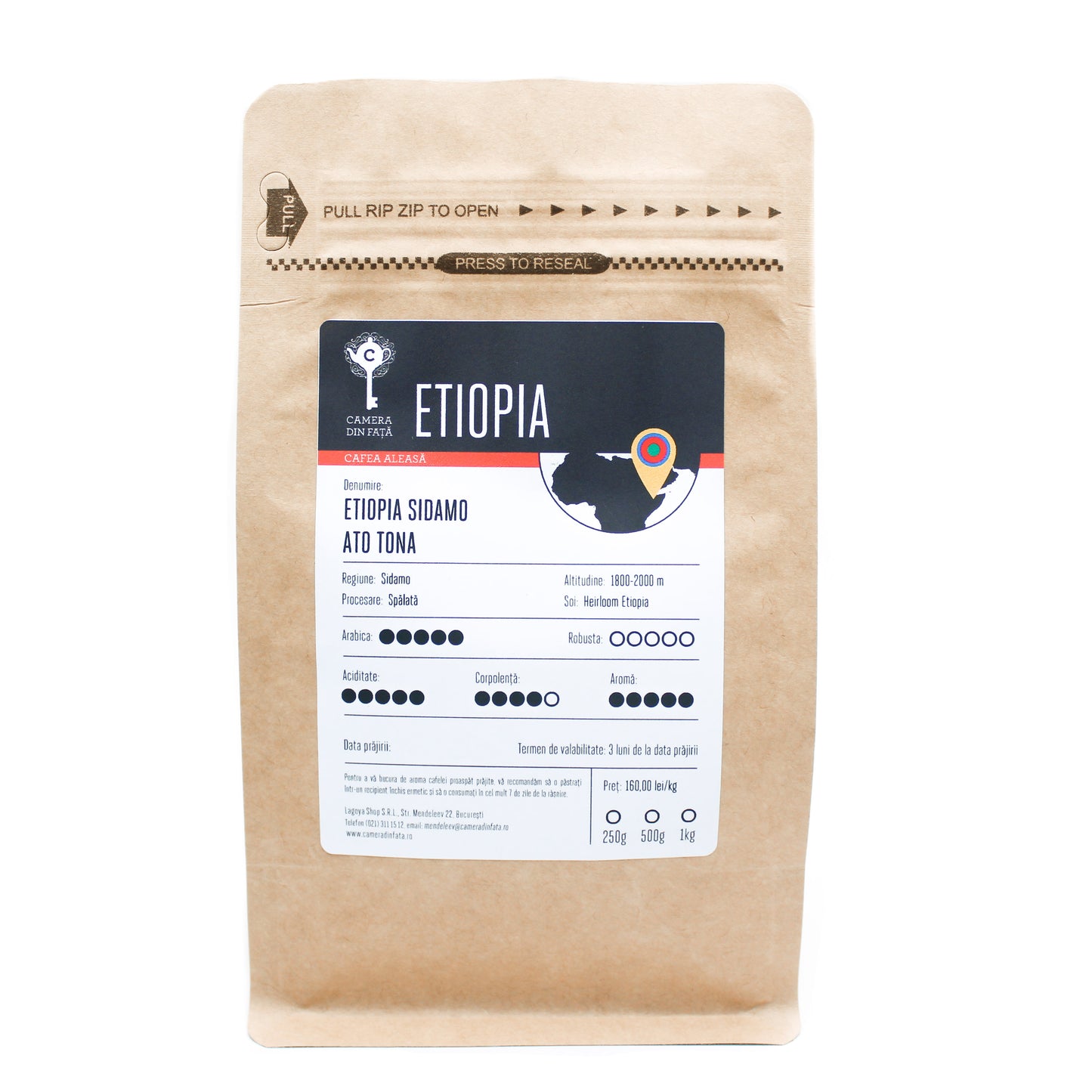 Cafea Etiopia Sidamo Ato Tona