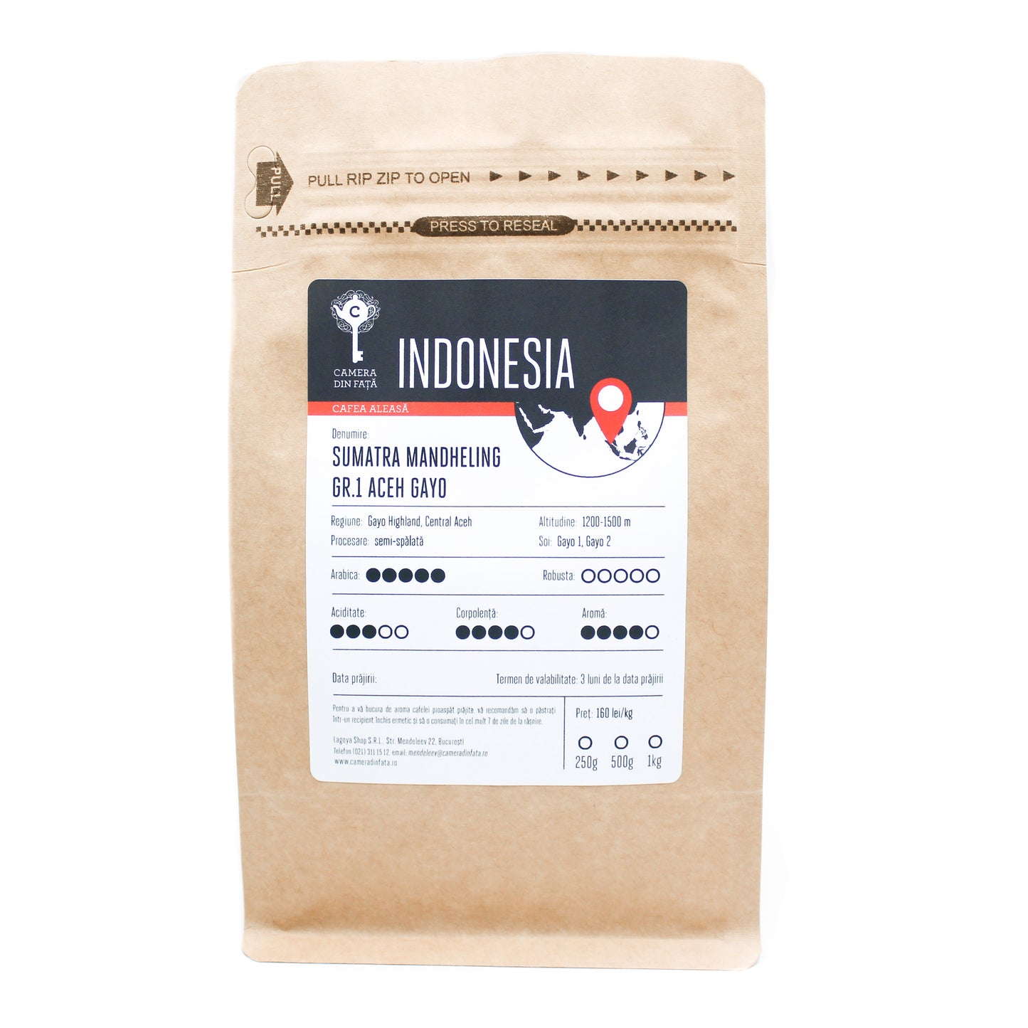 Cafea Indonesia Sumatra Mandheling Aceh Gayo