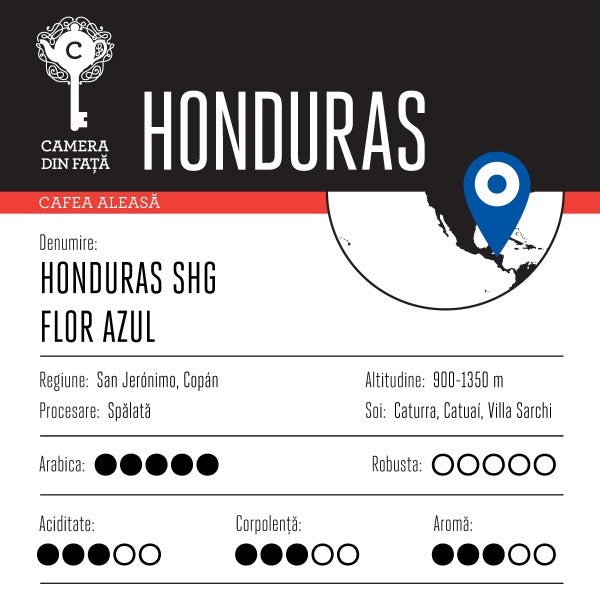 Cafea Honduras SHG Flor Azul